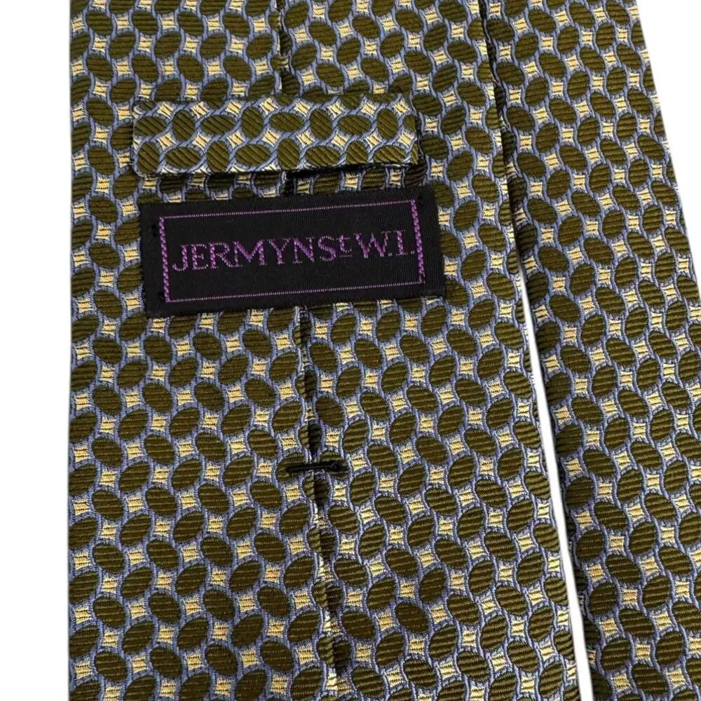 JERMYN ST. W.I. 100% Silk Oval Print Men's Tie
